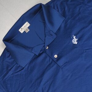 Peter Millar Crown Ease Blue Mens Golf Polo Shirt Size XXL